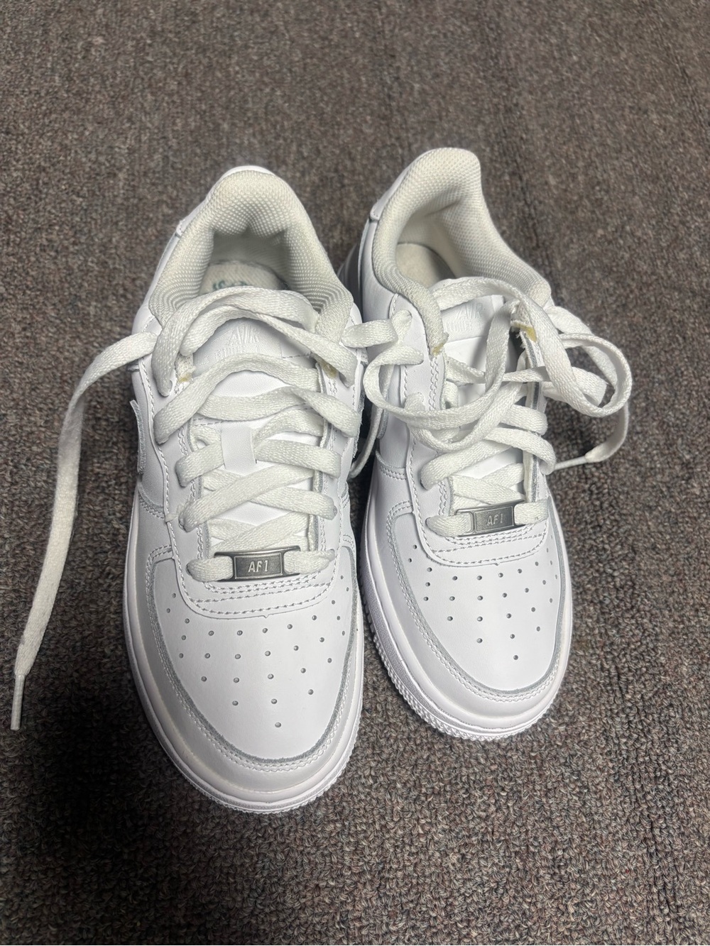 Nike Kids White Low-Top AF1 Style Sneakers